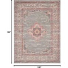 image:imageNourison Home Passion Fuchsia 110 x 210 Area Rug  Easy Clean Non Shedding Bed Room Living Room Dining Room Kitchen 2 x 3Grey