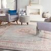 image:imageNourison Home Passion Fuchsia 110 x 210 Area Rug  Easy Clean Non Shedding Bed Room Living Room Dining Room Kitchen 2 x 3Grey