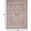 image:imageNourison Home Passion Fuchsia 110 x 210 Area Rug  Easy Clean Non Shedding Bed Room Living Room Dining Room Kitchen 2 x 3Grey