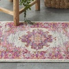 image:imageNourison Home Passion Fuchsia 110 x 210 Area Rug  Easy Clean Non Shedding Bed Room Living Room Dining Room Kitchen 2 x 3IvoryFuchsia