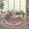 image:imageNourison Home Passion Fuchsia 110 x 210 Area Rug  Easy Clean Non Shedding Bed Room Living Room Dining Room Kitchen 2 x 3IvoryFuchsia