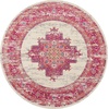 image:imageNourison Home Passion Fuchsia 110 x 210 Area Rug  Easy Clean Non Shedding Bed Room Living Room Dining Room Kitchen 2 x 3IvoryFuchsia
