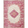 image:imageNourison Home Passion Fuchsia 110 x 210 Area Rug  Easy Clean Non Shedding Bed Room Living Room Dining Room Kitchen 2 x 3IvoryFuchsia