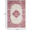 image:imageNourison Home Passion Fuchsia 110 x 210 Area Rug  Easy Clean Non Shedding Bed Room Living Room Dining Room Kitchen 2 x 3IvoryFuchsia