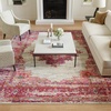 image:imageNourison Home Passion Fuchsia 110 x 210 Area Rug  Easy Clean Non Shedding Bed Room Living Room Dining Room Kitchen 2 x 3IvoryFuchsia