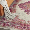 image:imageNourison Home Passion Fuchsia 110 x 210 Area Rug  Easy Clean Non Shedding Bed Room Living Room Dining Room Kitchen 2 x 3IvoryFuchsia