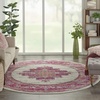 image:imageNourison Home Passion Fuchsia 110 x 210 Area Rug  Easy Clean Non Shedding Bed Room Living Room Dining Room Kitchen 2 x 3IvoryFuchsia