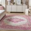 image:imageNourison Home Passion Fuchsia 110 x 210 Area Rug  Easy Clean Non Shedding Bed Room Living Room Dining Room Kitchen 2 x 3IvoryFuchsia