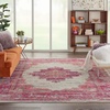 image:imageNourison Home Passion Fuchsia 110 x 210 Area Rug  Easy Clean Non Shedding Bed Room Living Room Dining Room Kitchen 2 x 3IvoryFuchsia
