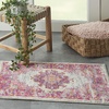 image:imageNourison Home Passion Fuchsia 110 x 210 Area Rug  Easy Clean Non Shedding Bed Room Living Room Dining Room Kitchen 2 x 3IvoryFuchsia