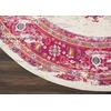 image:imageNourison Home Passion Fuchsia 110 x 210 Area Rug  Easy Clean Non Shedding Bed Room Living Room Dining Room Kitchen 2 x 3IvoryFuchsia