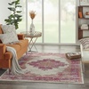 image:imageNourison Home Passion Fuchsia 110 x 210 Area Rug  Easy Clean Non Shedding Bed Room Living Room Dining Room Kitchen 2 x 3IvoryFuchsia