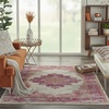 image:imageNourison Home Passion Fuchsia 110 x 210 Area Rug  Easy Clean Non Shedding Bed Room Living Room Dining Room Kitchen 2 x 3IvoryFuchsia