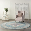 image:imageNourison Home Passion Fuchsia 110 x 210 Area Rug  Easy Clean Non Shedding Bed Room Living Room Dining Room Kitchen 2 x 3Light Blue