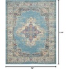 image:imageNourison Home Passion Fuchsia 110 x 210 Area Rug  Easy Clean Non Shedding Bed Room Living Room Dining Room Kitchen 2 x 3Light Blue