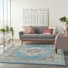 image:imageNourison Home Passion Fuchsia 110 x 210 Area Rug  Easy Clean Non Shedding Bed Room Living Room Dining Room Kitchen 2 x 3Light Blue