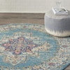 image:imageNourison Home Passion Fuchsia 110 x 210 Area Rug  Easy Clean Non Shedding Bed Room Living Room Dining Room Kitchen 2 x 3Light Blue