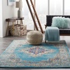 image:imageNourison Home Passion Fuchsia 110 x 210 Area Rug  Easy Clean Non Shedding Bed Room Living Room Dining Room Kitchen 2 x 3Light Blue