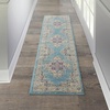image:imageNourison Home Passion Fuchsia 110 x 210 Area Rug  Easy Clean Non Shedding Bed Room Living Room Dining Room Kitchen 2 x 3Light Blue