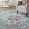 image:imageNourison Home Passion Fuchsia 110 x 210 Area Rug  Easy Clean Non Shedding Bed Room Living Room Dining Room Kitchen 2 x 3Light Blue