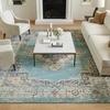 image:imageNourison Home Passion Fuchsia 110 x 210 Area Rug  Easy Clean Non Shedding Bed Room Living Room Dining Room Kitchen 2 x 3Light Blue