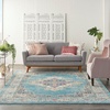 image:imageNourison Home Passion Fuchsia 110 x 210 Area Rug  Easy Clean Non Shedding Bed Room Living Room Dining Room Kitchen 2 x 3Light Blue