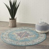 image:imageNourison Home Passion Fuchsia 110 x 210 Area Rug  Easy Clean Non Shedding Bed Room Living Room Dining Room Kitchen 2 x 3Light Blue