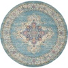 image:imageNourison Home Passion Fuchsia 110 x 210 Area Rug  Easy Clean Non Shedding Bed Room Living Room Dining Room Kitchen 2 x 3Light Blue
