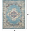 image:imageNourison Home Passion Fuchsia 110 x 210 Area Rug  Easy Clean Non Shedding Bed Room Living Room Dining Room Kitchen 2 x 3Light Blue