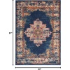 image:imageNourison Home Passion Fuchsia 110 x 210 Area Rug  Easy Clean Non Shedding Bed Room Living Room Dining Room Kitchen 2 x 3Navy
