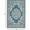 image:imageNourison Home Passion Fuchsia 110 x 210 Area Rug  Easy Clean Non Shedding Bed Room Living Room Dining Room Kitchen 2 x 3Turquoise Grey