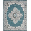 image:imageNourison Home Passion Fuchsia 110 x 210 Area Rug  Easy Clean Non Shedding Bed Room Living Room Dining Room Kitchen 2 x 3Turquoise Grey