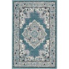 image:imageNourison Home Passion Fuchsia 110 x 210 Area Rug  Easy Clean Non Shedding Bed Room Living Room Dining Room Kitchen 2 x 3Turquoise Grey