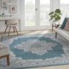 image:imageNourison Home Passion Fuchsia 110 x 210 Area Rug  Easy Clean Non Shedding Bed Room Living Room Dining Room Kitchen 2 x 3Turquoise Grey