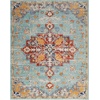 image:imageNourison Home Passion Ivory Multicolor 53 x 73 Area Rug  Easy Clean Non Shedding Bed Room Living Room Dining Room Kitchen 5 x 7Aqua Multicolor