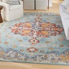 image:imageNourison Home Passion Ivory Multicolor 53 x 73 Area Rug  Easy Clean Non Shedding Bed Room Living Room Dining Room Kitchen 5 x 7Aqua Multicolor