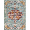 image:imageNourison Home Passion Ivory Multicolor 53 x 73 Area Rug  Easy Clean Non Shedding Bed Room Living Room Dining Room Kitchen 5 x 7Aqua Multicolor
