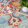 image:imageNourison Home Passion Ivory Multicolor 53 x 73 Area Rug  Easy Clean Non Shedding Bed Room Living Room Dining Room Kitchen 5 x 7Aqua Multicolor