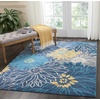 image:imageNourison Home Passion Ivory Multicolor 53 x 73 Area Rug  Easy Clean Non Shedding Bed Room Living Room Dining Room Kitchen 5 x 7Blue
