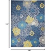 image:imageNourison Home Passion Ivory Multicolor 53 x 73 Area Rug  Easy Clean Non Shedding Bed Room Living Room Dining Room Kitchen 5 x 7Blue