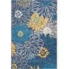 image:imageNourison Home Passion Ivory Multicolor 53 x 73 Area Rug  Easy Clean Non Shedding Bed Room Living Room Dining Room Kitchen 5 x 7Blue