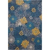 image:imageNourison Home Passion Ivory Multicolor 53 x 73 Area Rug  Easy Clean Non Shedding Bed Room Living Room Dining Room Kitchen 5 x 7Blue