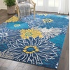 image:imageNourison Home Passion Ivory Multicolor 53 x 73 Area Rug  Easy Clean Non Shedding Bed Room Living Room Dining Room Kitchen 5 x 7Blue