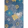 image:imageNourison Home Passion Ivory Multicolor 53 x 73 Area Rug  Easy Clean Non Shedding Bed Room Living Room Dining Room Kitchen 5 x 7Blue