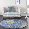 image:imageNourison Home Passion Ivory Multicolor 53 x 73 Area Rug  Easy Clean Non Shedding Bed Room Living Room Dining Room Kitchen 5 x 7Blue