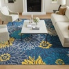 image:imageNourison Home Passion Ivory Multicolor 53 x 73 Area Rug  Easy Clean Non Shedding Bed Room Living Room Dining Room Kitchen 5 x 7Blue