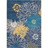 image:imageNourison Home Passion Ivory Multicolor 53 x 73 Area Rug  Easy Clean Non Shedding Bed Room Living Room Dining Room Kitchen 5 x 7Blue