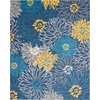 image:imageNourison Home Passion Ivory Multicolor 53 x 73 Area Rug  Easy Clean Non Shedding Bed Room Living Room Dining Room Kitchen 5 x 7Blue