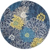 image:imageNourison Home Passion Ivory Multicolor 53 x 73 Area Rug  Easy Clean Non Shedding Bed Room Living Room Dining Room Kitchen 5 x 7Blue
