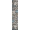 image:imageNourison Home Passion Ivory Multicolor 53 x 73 Area Rug  Easy Clean Non Shedding Bed Room Living Room Dining Room Kitchen 5 x 7CharcoalBlue